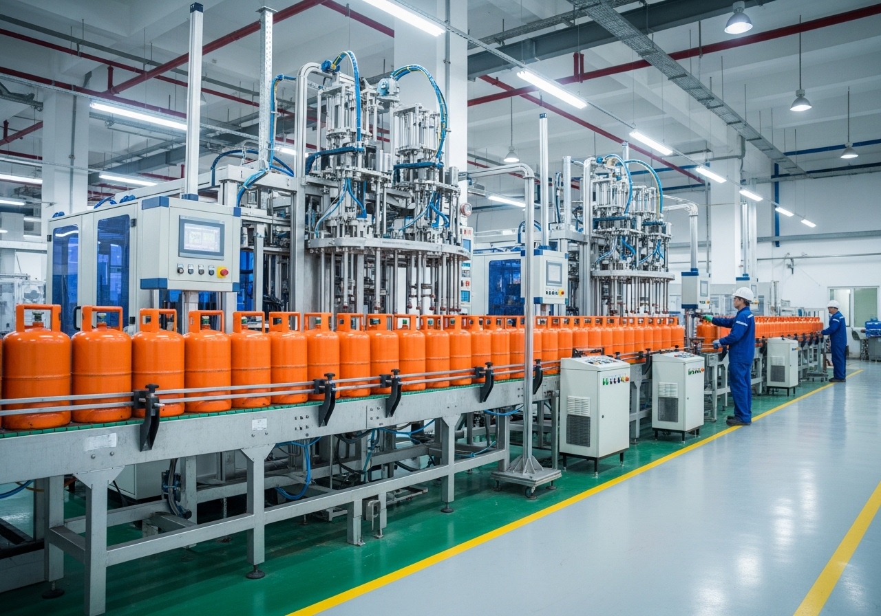 Bottling facility machinery