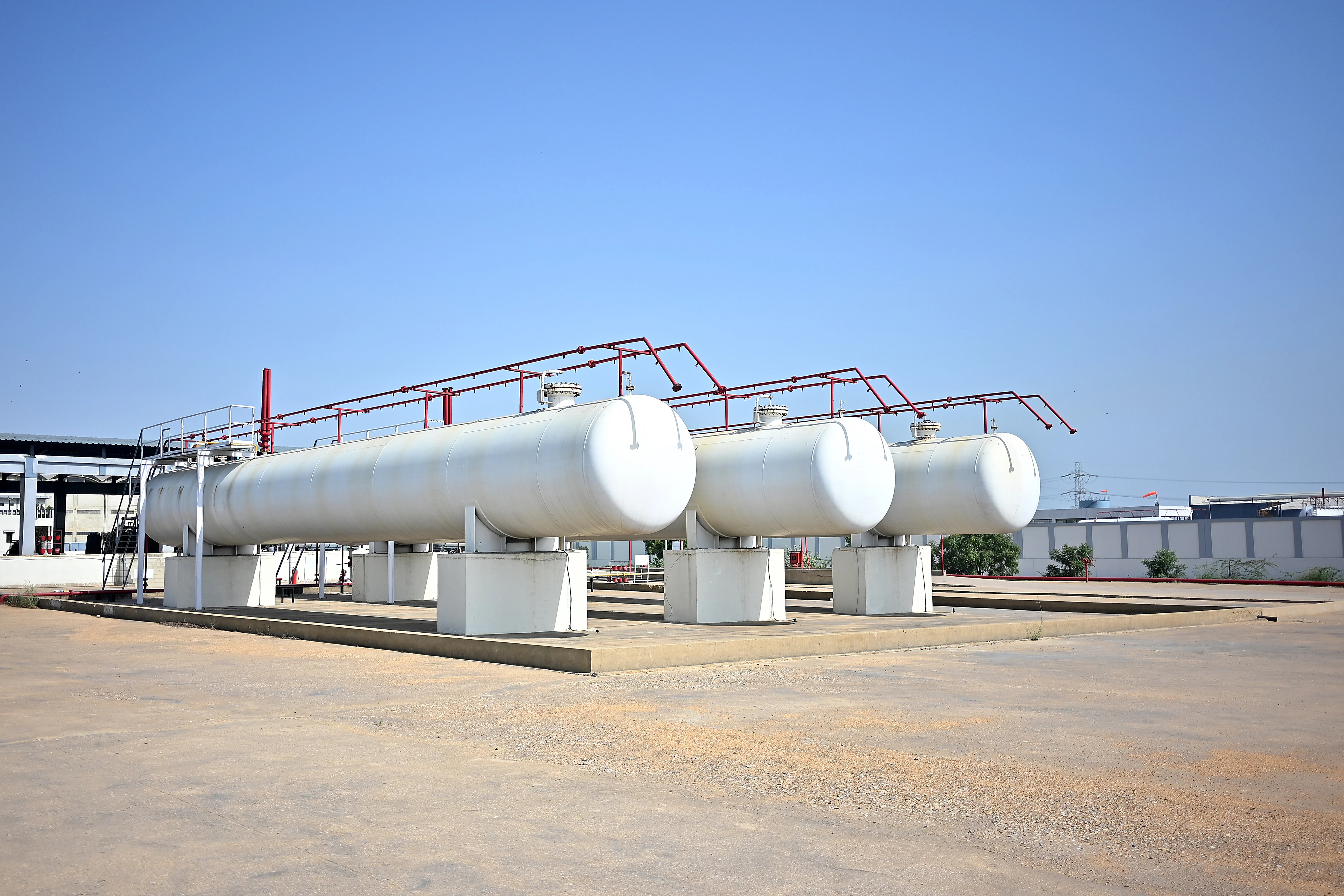 Industrial facility background