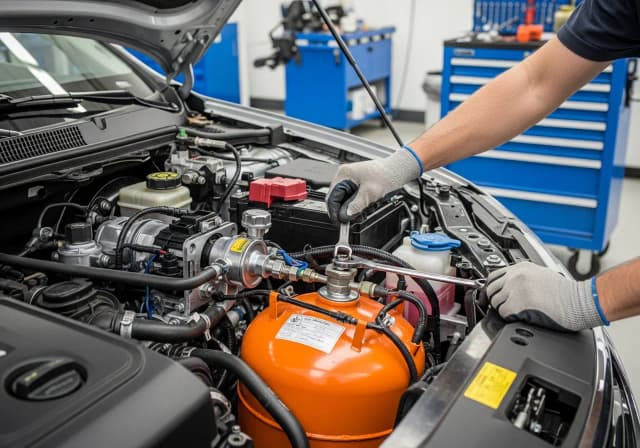 CNG to LPG engine conversion