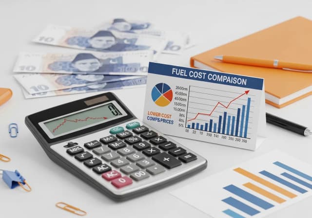 Fuel cost comparison calculator